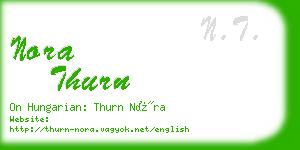 nora thurn business card